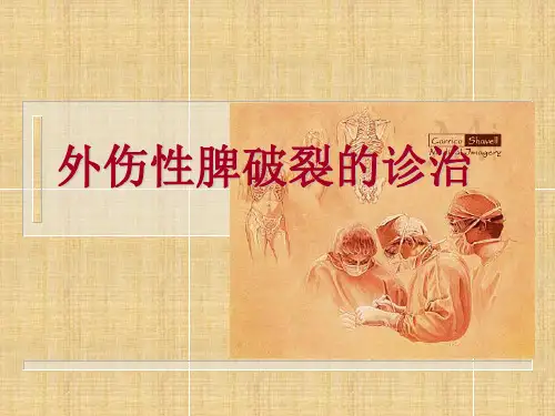 外伤性脾破裂的诊治ppt课件