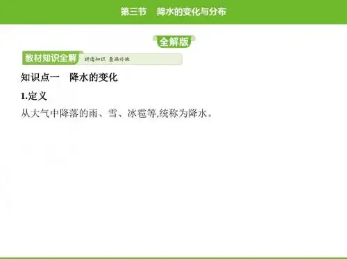 3 降水的变化与分布