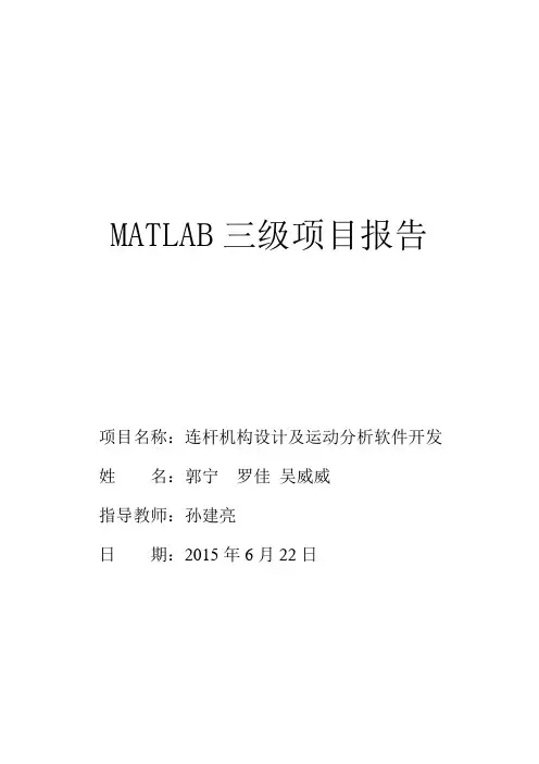 matlab三级项目