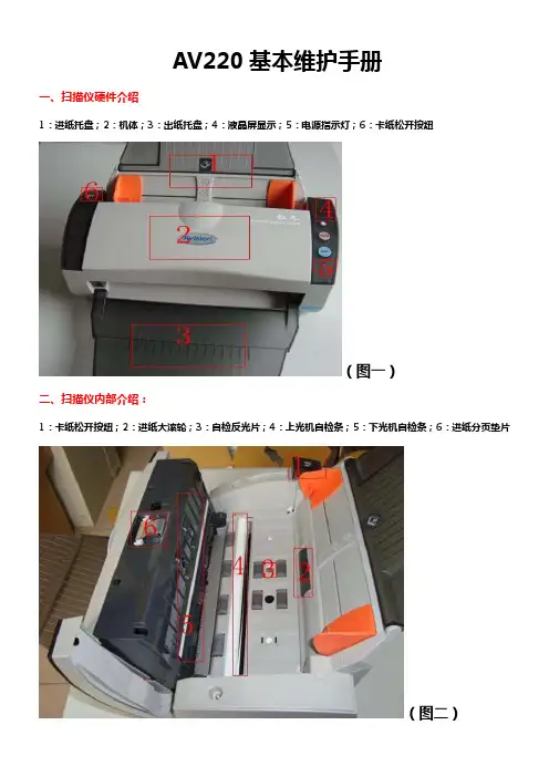 虹光AV220扫描仪维护手册