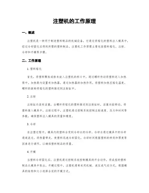 注塑机的工作原理