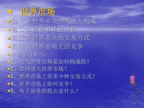 世界市场--世界市场的发展与构成(ppt 147)