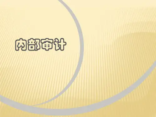 第6章  经济效益审计(《内部审计》PPT)