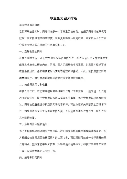 毕业论文图片排版