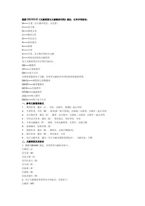 参考文献标准格式(新)