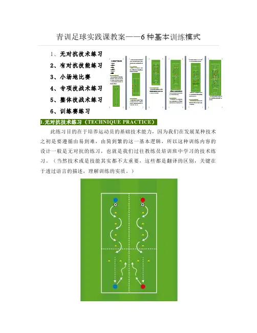 青训足球实践课教案——6种基本训练模式
