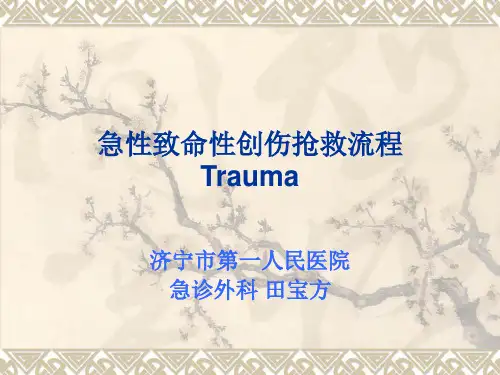 急性致命性创伤抢救流程