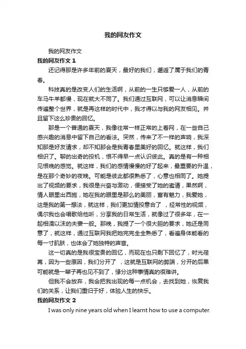 我的网友作文