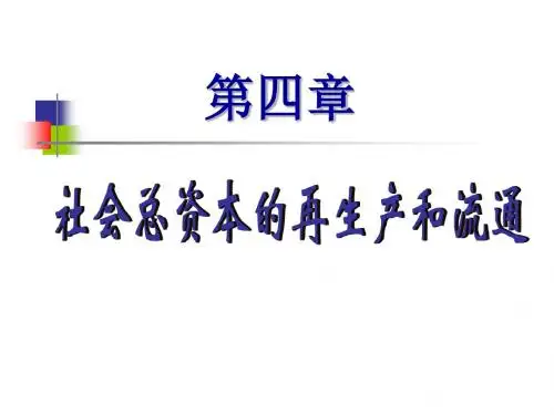 社会总资本的再生产和流通(ppt 45页)