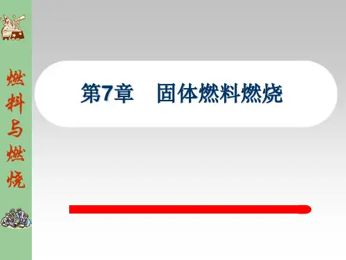 第7章 固体燃料燃烧