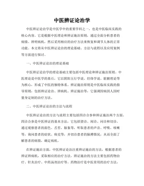 中医辨证论治学