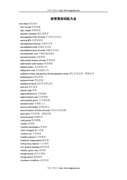 经贸英语大全