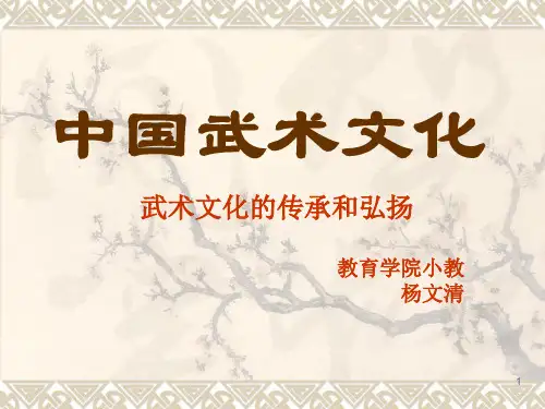武术文化传承PPT课件