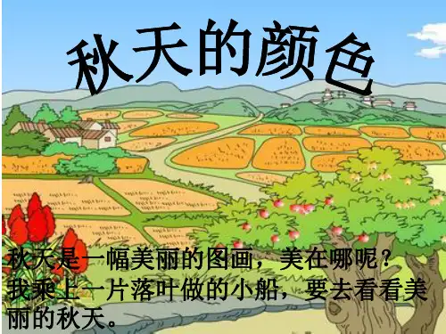 幼儿园中班语言秋天的颜色