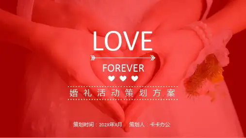 婚礼活动策划方案PPT模板