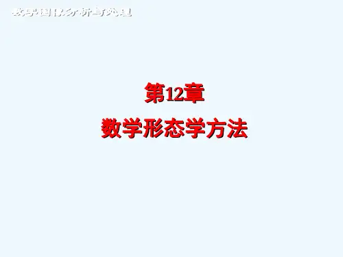 第12章数学形态学方法