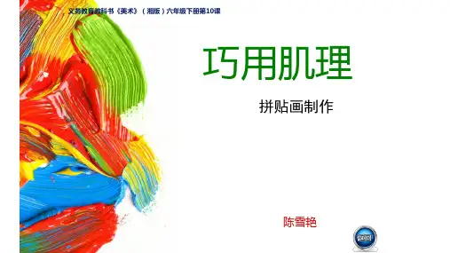 六年级下册巧用肌理ppt