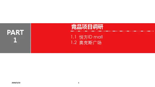 2014长沙奥克斯广场和悦方IDmall竞品项目调研分析报告