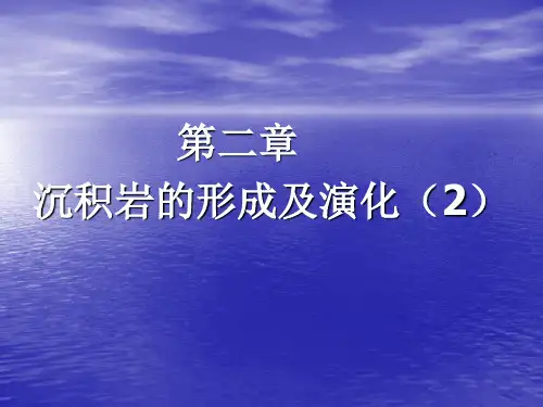 沉积岩石学——沉积岩的形成及演化(2)