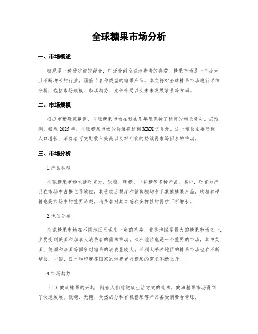 全球糖果市场分析