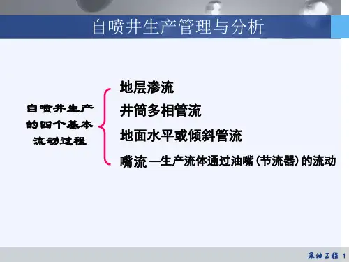 自喷井生产管理与分析