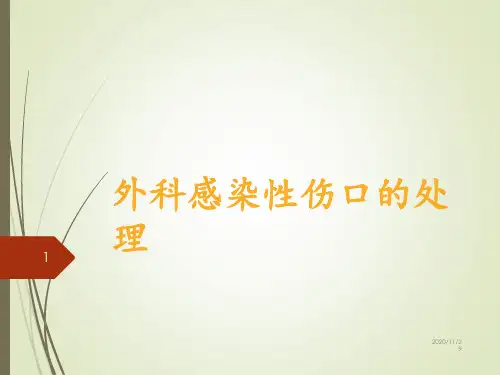 外科感染性伤口的处理 ppt课件