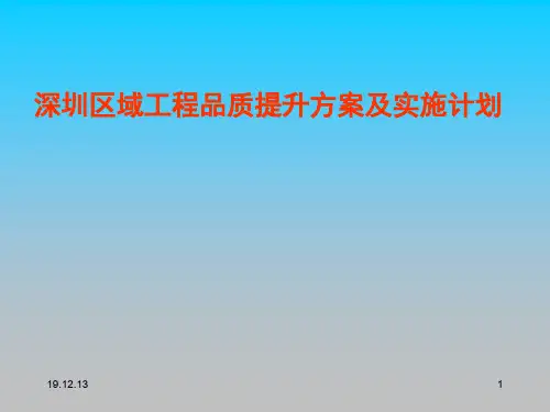 工程品质提升方案及实施计划PPT课件教材讲义
