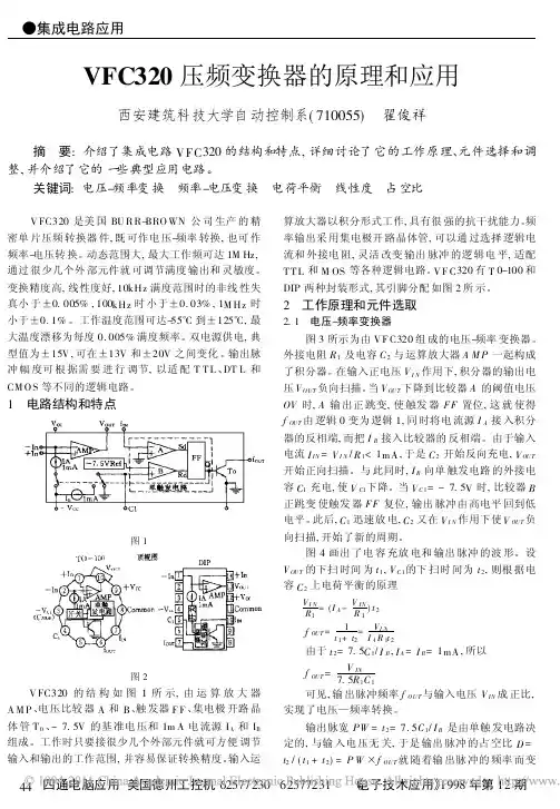 VFC320压频变换器的原理和应用