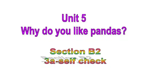人教版七年级英语下册教学课件(RJ) Unit5 Section B (3a-self check)