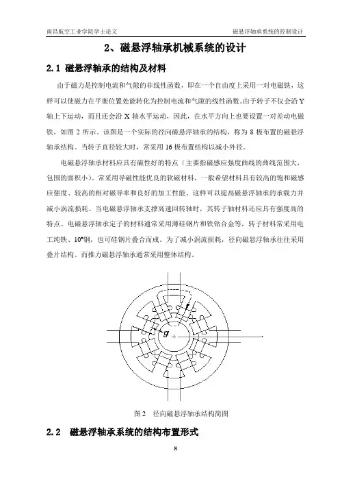 磁悬浮轴承机械系统的设计