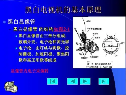 黑白电视机的基本原理