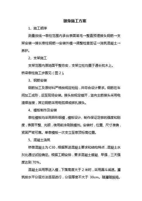 墩身施工方案