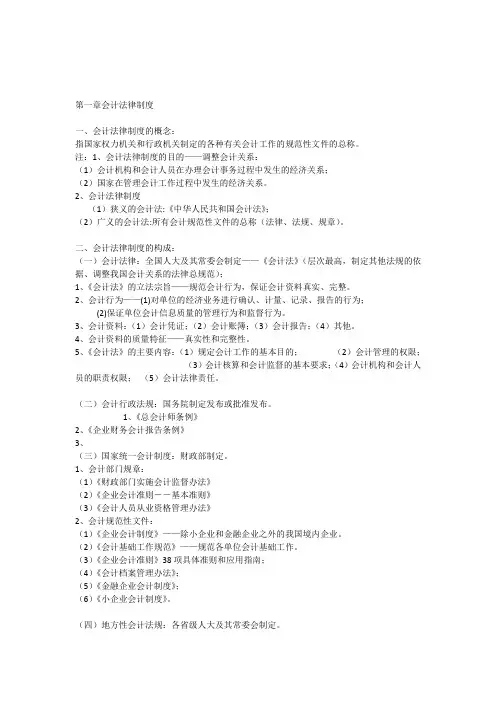 会计法律制度