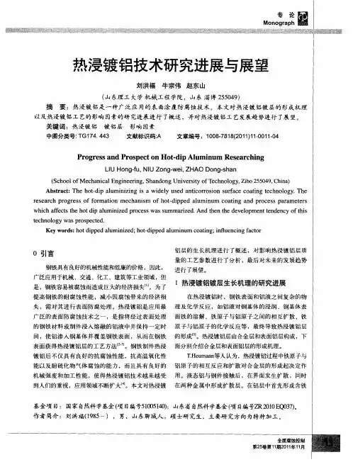 热浸镀铝技术研究进展与展望