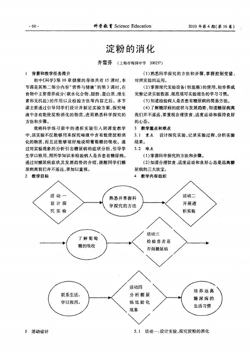 淀粉的消化