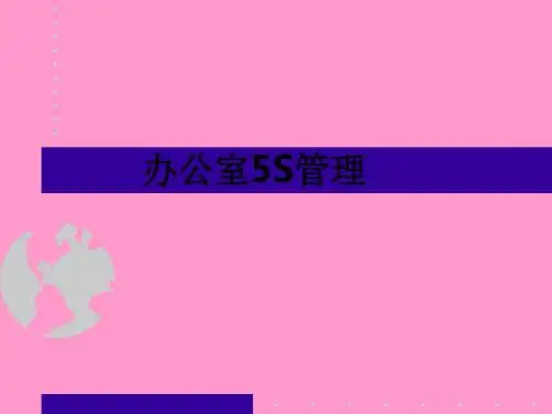 办公室5S管理ppt课件
