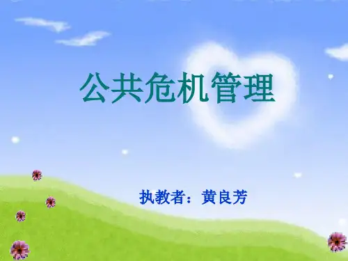 示范课-公共危机管理课件