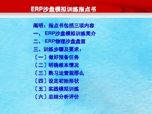 《沙盘模拟对抗教程》ppt课件