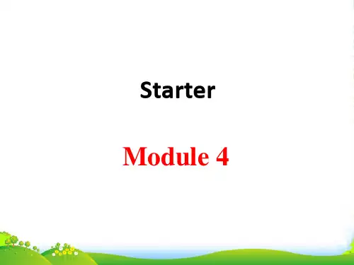 外研七年级上册 starter Module 4 Unit1共30张-课件