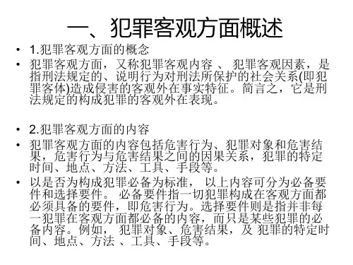 刑法客观方面