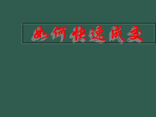 16-房地产快速成交ppt课件