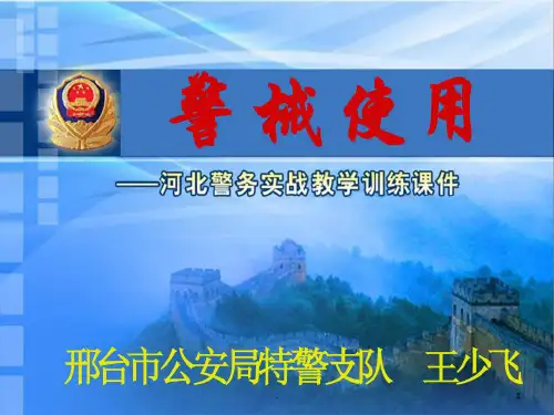 警械使用PPT课件