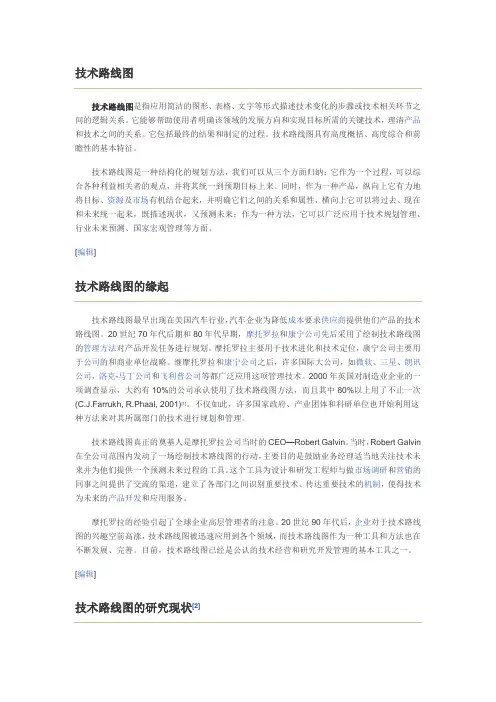 技术路线图