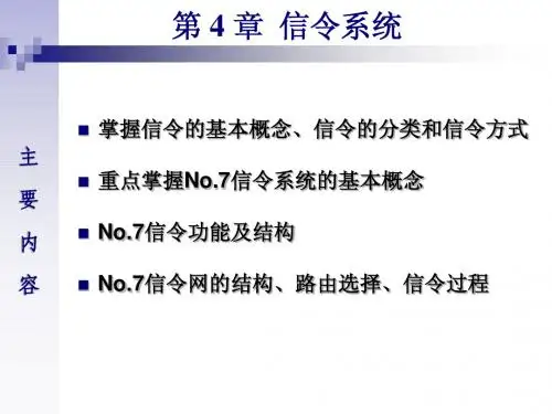 Chapter4 信令系统