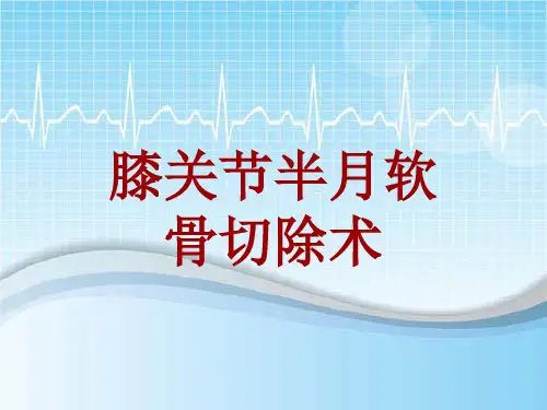 手术讲解模板：膝关节半月软骨切除术