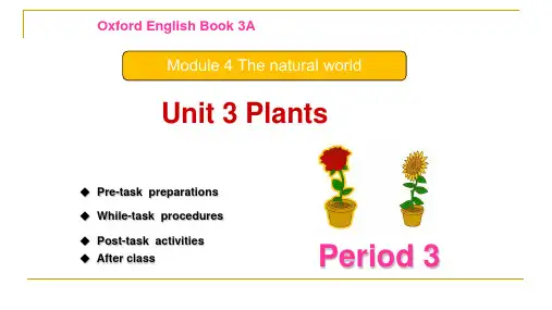 小学英语牛津上海版三年级上册《Module 4 Unit 3 Plants》课件