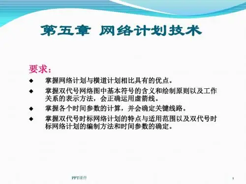 第五章 网络计划技术  ppt课件