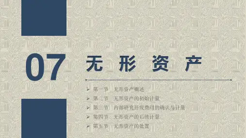 第七章  无形资产  《中级财务会计》PPT课件