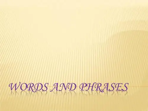 key Words and Phrases