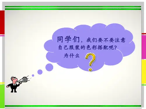 学习服装的色彩搭配1PPT课件